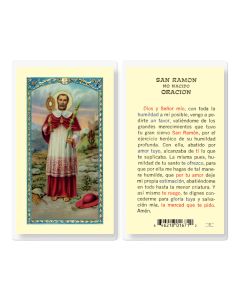 Oracion a San Ramon Nonato Holy Card