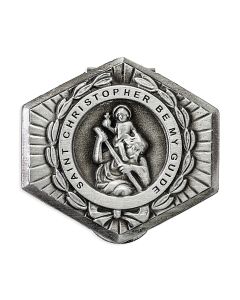 Saint Christopher Auto Visor Clip (Sold in Inc. of 3)