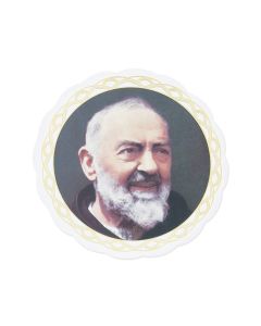 3" Saint Pio Auto Window Sticker