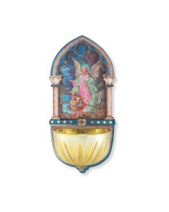 5" Guardian Angel Holy Water Font
