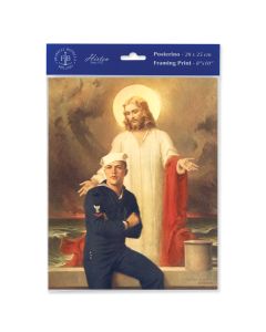 8" x 10" Chambers: Jesus with Sailor Print  (sold in inc. of 3)