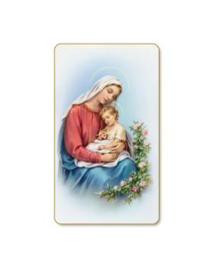 Madonna and Child Holy Card