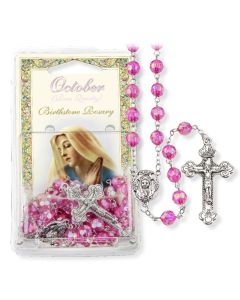 October Rose Birthstone Rosary-P65