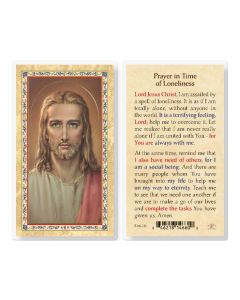 Prayer in Time of Loneliness Laminated Holy Card. Inc. of 25
