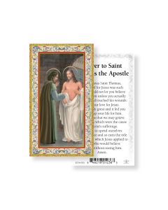 Saint Thomas the Apostle Holy Card