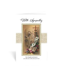 With Sympathy -Our Thoughts And Prayers Are With You- Greeting Card