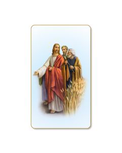 Christ with Disciples Holy Card