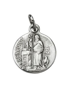 15mm Round Saint Benedict Medal