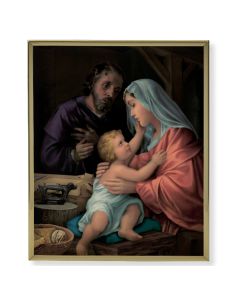8" x 10" Gold Plaque Frame with a Simeone: Holy Family with St. John the Baptist Print