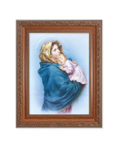 8.25" x 10.25" Ornate Wood Frame with a 6" x 8" Madonna of the Street Print