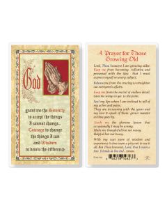 Prayer for Those Growing Old Laminated Holy Card. Inc. of 25