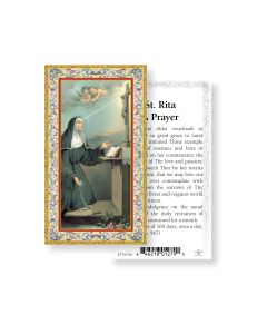 Saint Rita Holy Card