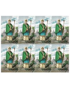 Saint Patrick Eight-Up Micro Perforated Holy Cards
