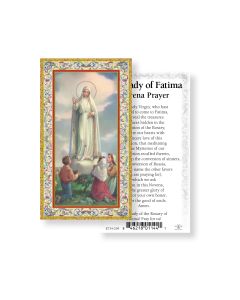 Our Lady of Fatima Novena Holy Card