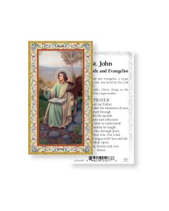 Saint John the Evangelist Holy Card