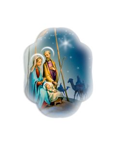 Magnetic Resin Statuette of the Holy Family Nativity Scene 