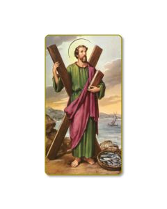 Saint Andrew Holy Card