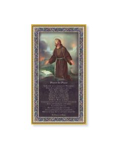 Saint Francis of Assisi Plaque with Prayer