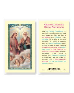 Oracion La Santisima Trinidad Holy Card