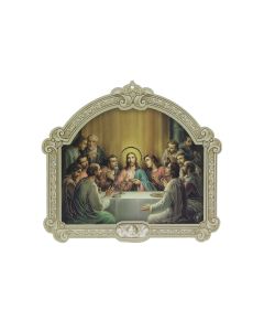 5" Cathedral 3D Plaque Last Supper