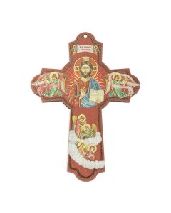 Christ and the Angels Wooden Wall Cross