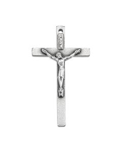 1 1/4" Antiqued Silver Oxidized Crucifix