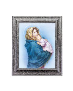 10 1/2" x 12 1/2" Grey Oak Finish Frame with an 8" x 10" Our Lady Of The Street Print