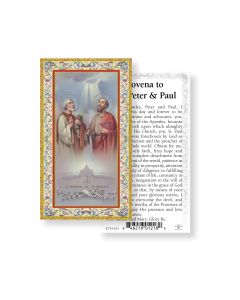Novena to Saints Peter and Paul Holy Card