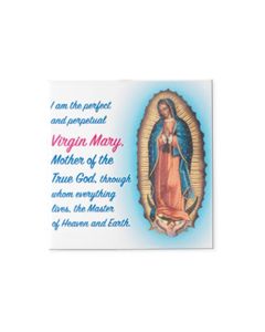 4" x 4" Our Lady of Guadalupe Hanging Ceramic Tile