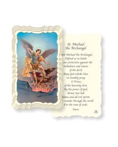 Prayer to St Michael Holy Card