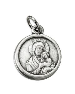 15mm Round Our Lady of Perpetual Help Medal