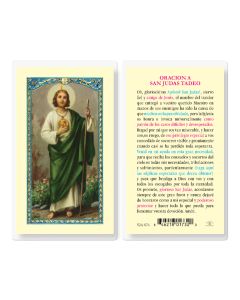 Oracion A San Judas Tadeo Holy Card