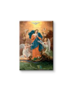 2" x 3" Our Lady Untier of Knots Magnetic Laminated Plaque