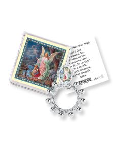 Guardian Angel Finger Rosary -P65