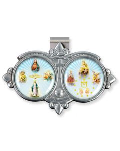 Four Way Saints Visor Clip (Sold in Inc. of 3)