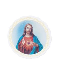 3" Sacred Heart of Jesus Auto Window Sticker