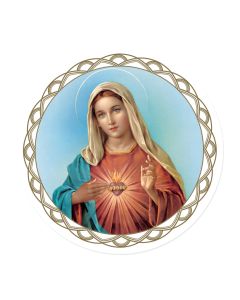 3" Immaculate Heart of Mary Auto Window Sticker