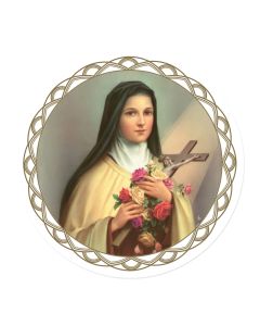 3" Saint Therese Auto Window Sticker