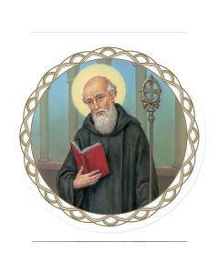 3" Saint Benedict Auto Window Sticker