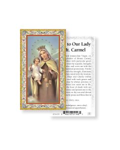 Our Lady of Mt. Carmel Holy Card