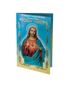 3 3/4" x 6" Spanish Sacred Heart of Jesus Novena Book