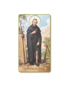 Saint Peregrine Holy Card