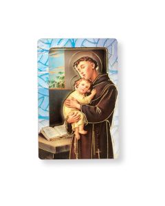 Saint Anthony Magnetic Standing Wooden Plaque