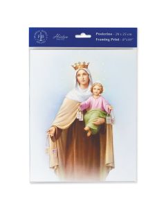 8" x 10" Our Lady of Mount Carmel Print (sold in inc. of 3)