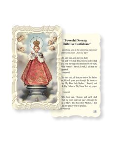 Novena Of Childlike Confidence Holy Card