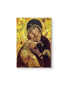 2" x 3" Our Lady of Vladimir Magnetic Laminated Plaque