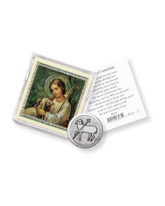 Penance for Forgiveness Pocket Coin with a Holy Card in a Clear Pouch-P65