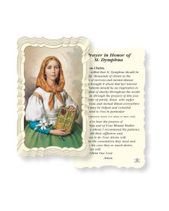 St. Dymphna Holy Card