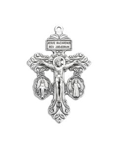 2" Pardon Crucifix with Miraculous and St. Benedict Medals