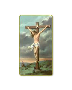 Crucifixion Holy Card